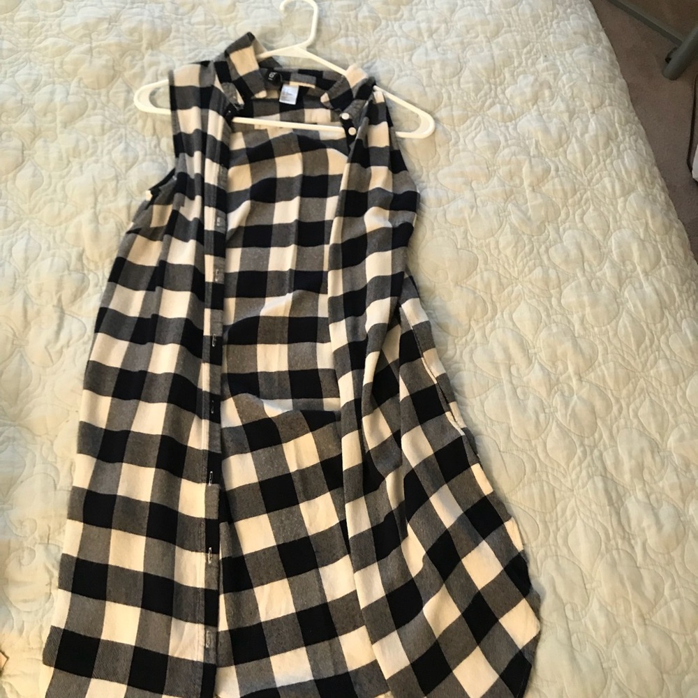 Plaid vest from H&M
